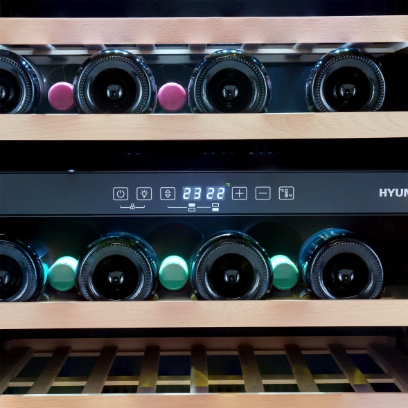 Винный шкаф Hyundai HBWC 0862 DUT 1-нокамерн. черный