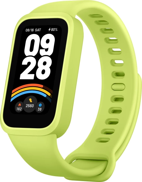 Фитнес-трекер Xiaomi Smart Band 9 Active TFT корп.:зеленый рем.:зеленый (BHR08L1GL)