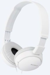 Гарнитура накладные Sony MDR-ZX110AP 1.2м белый проводные оголовье