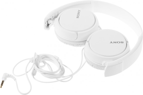 Гарнитура накладные Sony MDR-ZX110AP 1.2м белый проводные оголовье