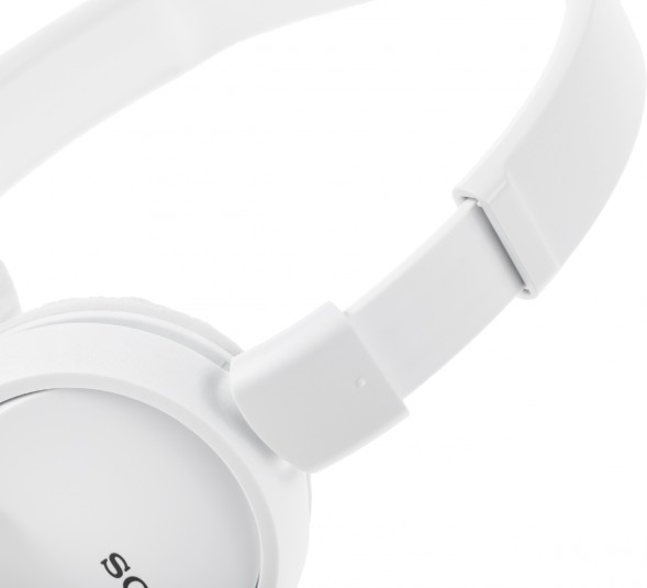 Гарнитура накладные Sony MDR-ZX110AP 1.2м белый проводные оголовье