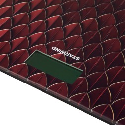 Весы напольные электронные Starwind SSP6035 макс.180кг рисунок/красный