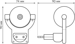 Ночник Gauss DIY0032 пластик розовый