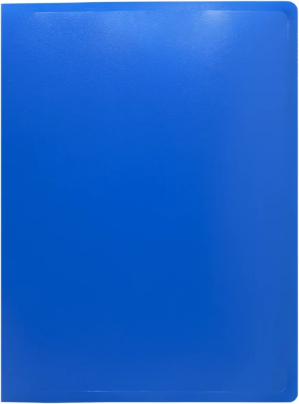 Папка на 4-х кольцах Silwerhof Eco A4 пластик 0.5мм синий