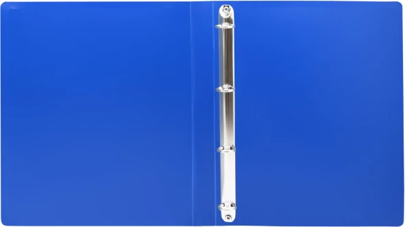 Папка на 4-х кольцах Silwerhof Eco A4 пластик 0.5мм синий