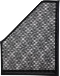 Лоток вертикальный Deli E9186 для бумаг 250х73х316мм черный металл сетка