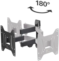 Кронштейн для телевизора Hama 00220822 черный 19&amp;quot;-48&amp;quot; макс.20кг настенный поворотно-выдвижной и наклонный