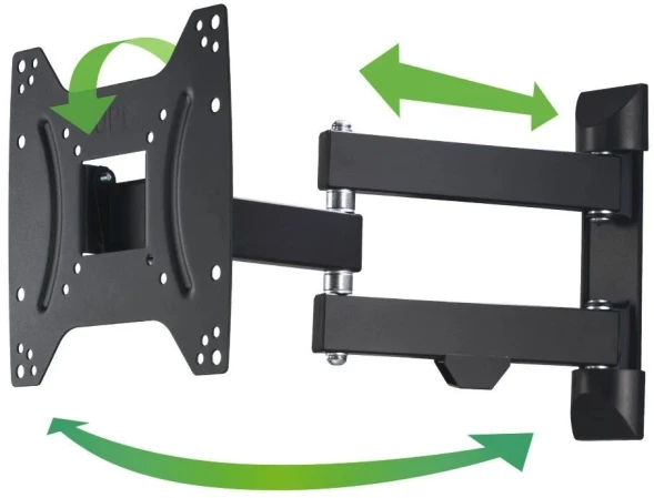 Кронштейн для телевизора Hama 00220822 черный 19&amp;quot;-48&amp;quot; макс.20кг настенный поворотно-выдвижной и наклонный