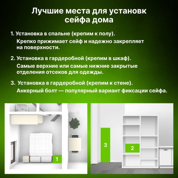 Сейф мебельный Cactus CS-SF-F50 500x350x350мм электронный