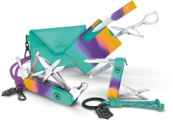 Швейцарская карта Victorinox Swiss Card Classic Sydney Style (0.7100.E222) бирюзовый коробка подарочная