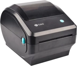 Термопринтер G&amp;amp;G GG-D410 203dpi 152мм/с/USB для печ.накл. черный