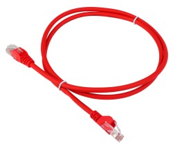 Патч-корд Lanmaster LAN-PC45/U5E-1.5-RD UTP RJ-45 вил.-вилка RJ-45 кат.5E 1.5м красный LSZH