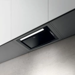 Вытяжка встраиваемая Elica Hidden ADV PLUS @ BLGL/A/52 черный/стекло черное управление: кнопочное (1 мотор)