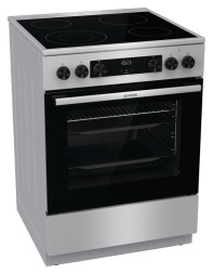 Плита Электрическая Gorenje GECS6C70XC нержавеющая сталь стеклокерамика (без крышки)