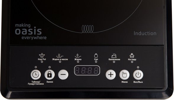 Плита Индукционная Oasis PI-B12SK черный закаленное стекло (настольная) (РI-B12SK)