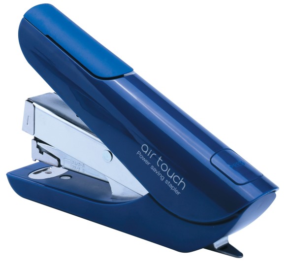 Степлер Kw-Trio 0556A-BLU Half strip Air touch 24/6 24/8 26/6 26/8 (40листов) синий 100скоб пластик коробка