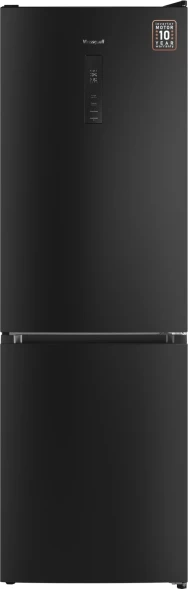 Холодильник Weissgauff WRK 185 Total NoFrost Inverter Black Inox 2-хкамерн. черная сталь инвертер