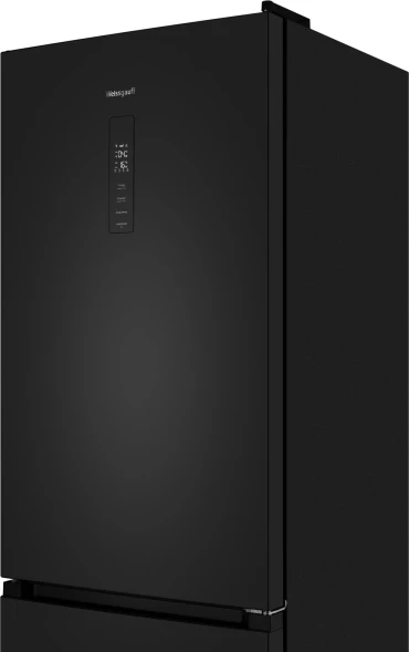 Холодильник Weissgauff WRK 185 Total NoFrost Inverter Black Inox 2-хкамерн. черная сталь инвертер