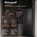 Холодильник Weissgauff WRK 185 Total NoFrost Inverter Black Inox 2-хкамерн. черная сталь инвертер