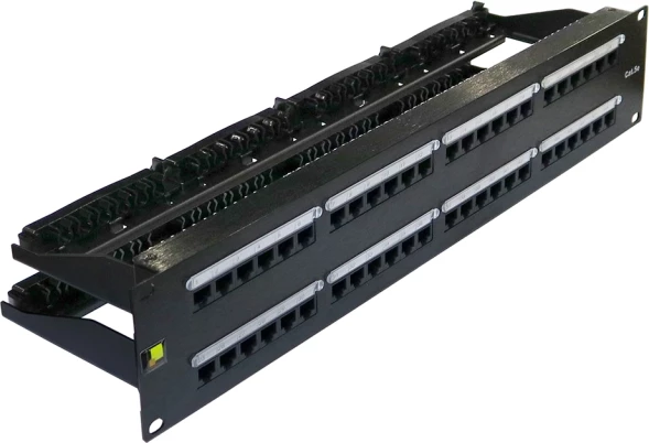 Патч-панель Lanmaster LAN-PPN48U5E 19&amp;quot; 2U 48xRJ45 кат.5E UTP