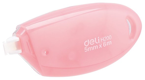 Лента коррект. Deli EH20001 6мх5мм ассорти корпус белый блистер