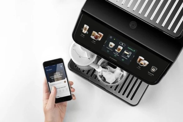 Кофемашина Delonghi ECAM450.86.T 1450Вт черный/серебристый