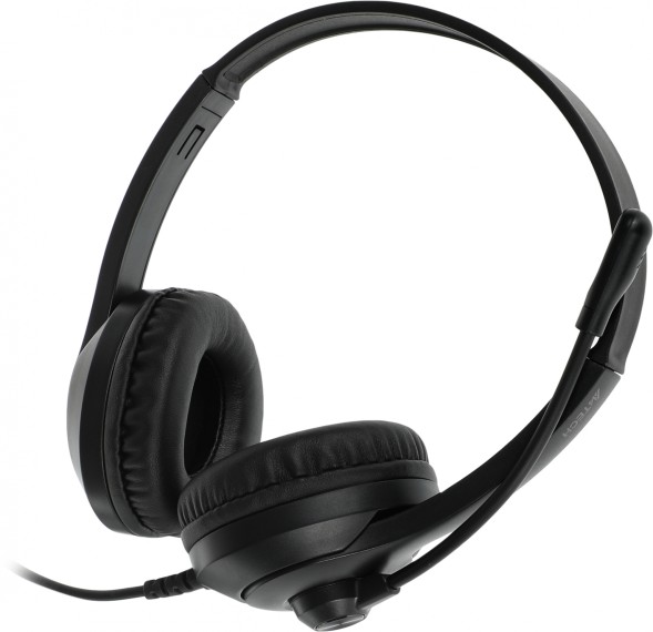 Наушники с микрофоном A4Tech Fstyler FH100U черный 2м накладные USB оголовье (FH100U (STONE BLACK))