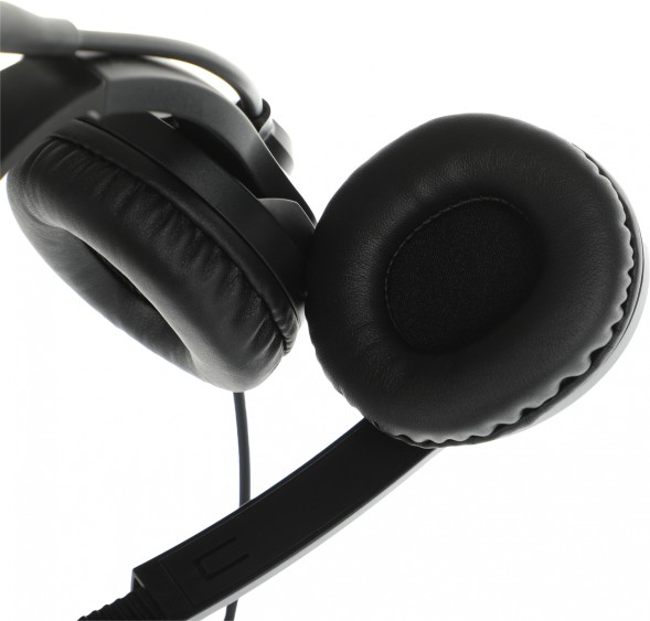 Наушники с микрофоном A4Tech Fstyler FH100U черный 2м накладные USB оголовье (FH100U (STONE BLACK))