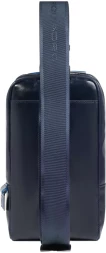 Рюкзак слинг мужской Piquadro Blue Square CA6898B2/BLU2 темно-синий натур.кожа