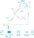 Кронштейн для мониторов Kromax OFFICE-15 черный 15&amp;quot;-32&amp;quot; макс.10кг настольный поворот и наклон