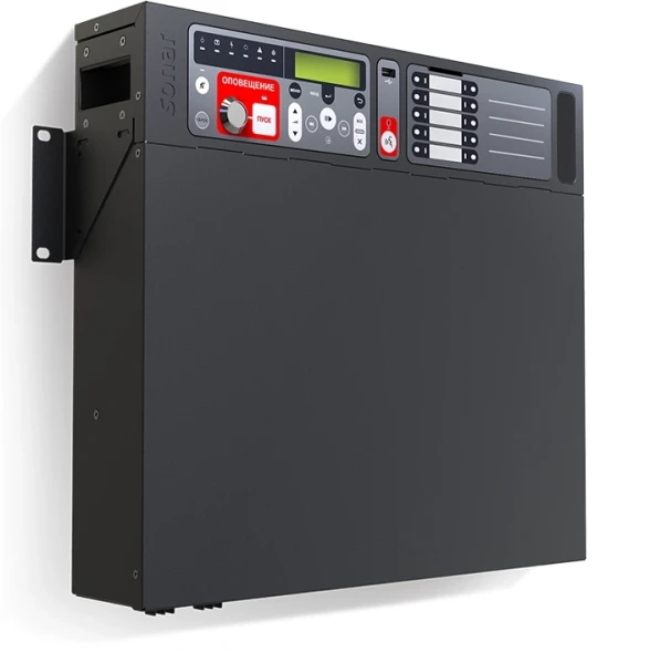 Прибор управления оповещением Rubezh Sonar SPM-B10050-DW настенный 500Вт черный (RBZ-219761)