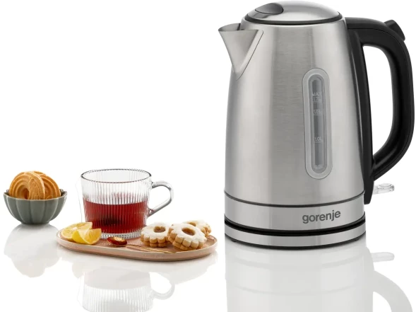 Чайник электрический Gorenje K17DS 1.7л. 2200Вт серебристый корпус: металл/пластик