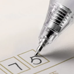 Ручка гелев. автоматическая Deli SA68 прозрачный/белый d=0.5мм черн. черн. карт.уп. резин. манжета