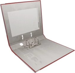 Папка-регистратор Silwerhof A4 50мм ПВХ/бумага красный мет.окант. сборная (упак.:2шт)