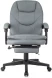 Кресло руководителя Бюрократ CH-868N-BF серый эко.кожа крестов. пластик подст.для ног