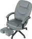 Кресло руководителя Бюрократ CH-868N-BF серый эко.кожа крестов. пластик подст.для ног