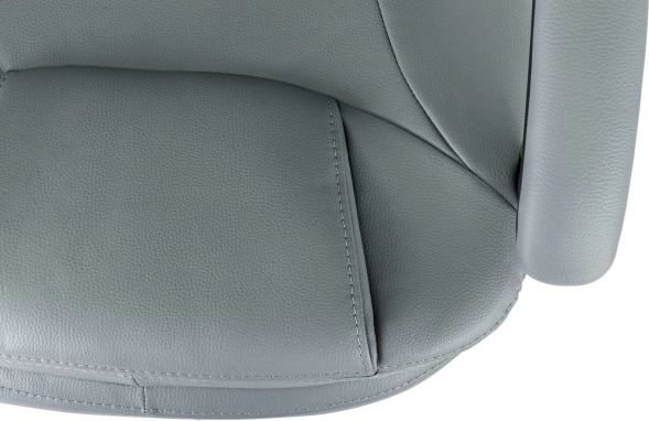 Кресло руководителя Бюрократ CH-868N-BF серый эко.кожа крестов. пластик подст.для ног