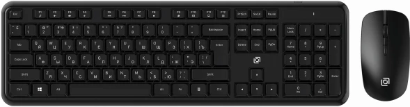 Клавиатура + мышь Оклик S277W клав:черный мышь:черный USB беспроводная Multimedia (2066172)