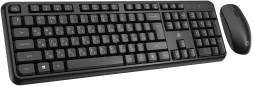 Клавиатура + мышь Оклик S277W клав:черный мышь:черный USB беспроводная Multimedia (2066172)