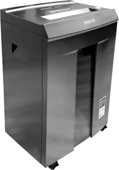 Шредер Office Kit S300 0,8x5 черный (секр.P-7) фрагменты 8лист. 33лтр. пл.карты CD