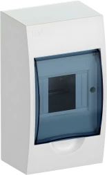 Щит распределительный IEK MKP12-N-04-40-20 ЩРН-П-4 для установки модульных устройств навесной 112мм 93мм 200мм 660B 4мод. пластик IP41 белый с возможностью установки счетчика (упак.:1шт)