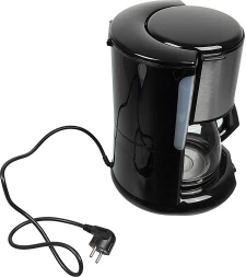 Кофеварка капельная Tefal CM361838 1200Вт серебристый/черный