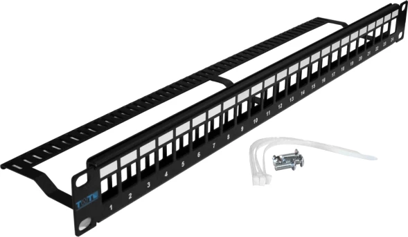 Патч-панель наборная Lanmaster TWT-PP24OK-UTP 19&amp;quot; 1U 24xRJ45 UTP