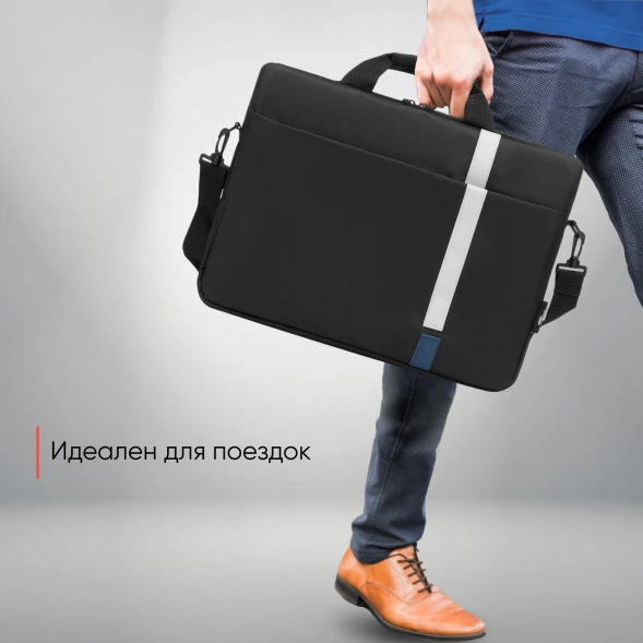 Сумка для ноутбука 15.6&amp;quot; PC Pet HQ Classic черный/синий полиэстер (PCP-1001BL)