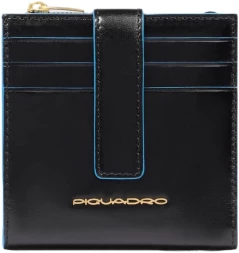 Чехол для кредитных карт Piquadro Blue Square PP6843B2R/N черный натур.кожа