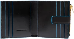 Чехол для кредитных карт Piquadro Blue Square PP6843B2R/N черный натур.кожа