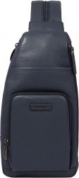Рюкзак слинг Piquadro Modus Special CA5577MOS/BLU синий натур.кожа