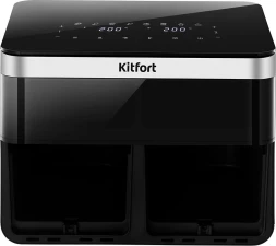 Аэрогриль Kitfort КТ-8110 8.6л 2700Вт серебристый/черный