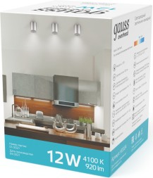 Светильник Gauss Overhead HD004 потолоч. 4100K цв.св.:белый серебристый