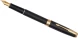 Ручка перьев. Parker Sonnet Core F528 (1931516) Matte Black GT F сталь нержавеющая подар.кор.